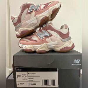 New Balance Pink and White Sneakers